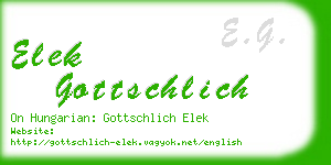 elek gottschlich business card